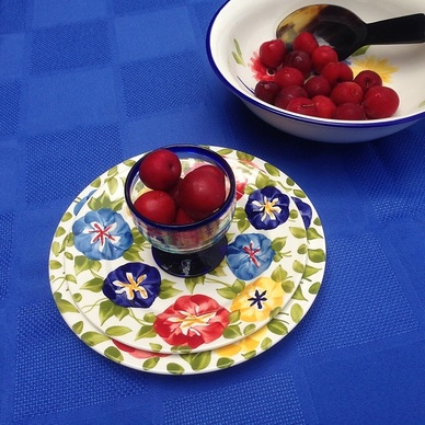 Copas postre vidrio soplado