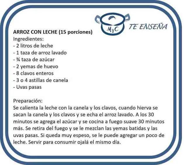 Arroz con leche Navidad