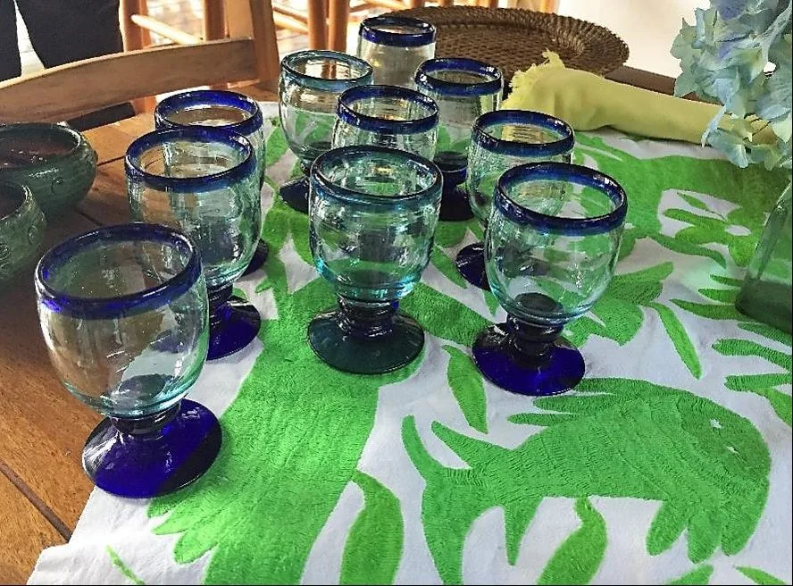Copas vidrio soplado