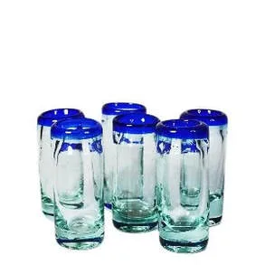 Copas aguardiente vidrio soplado