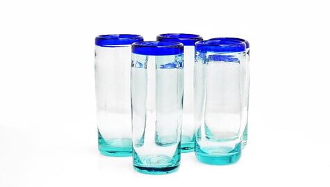 Vasos vidrio soplado